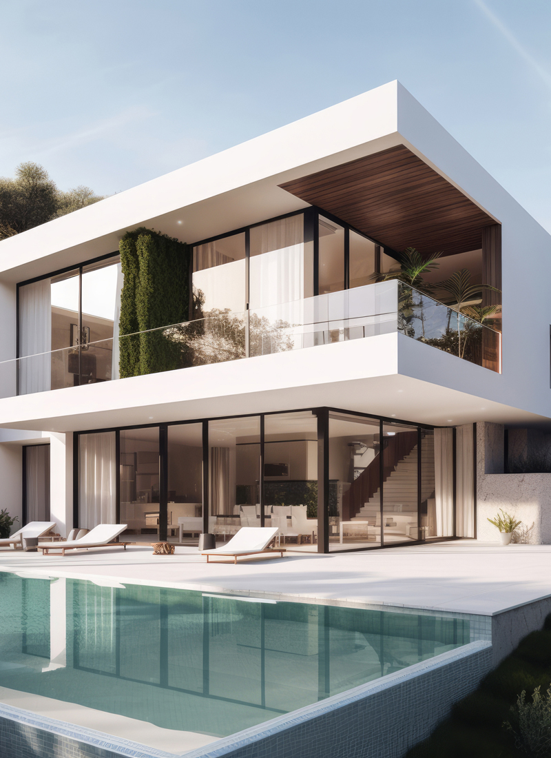 medium-modern-villa-real-estate-illustration-ai-generative