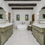 Custom home interior bathroom designed and built by JJ Builders in Riverside